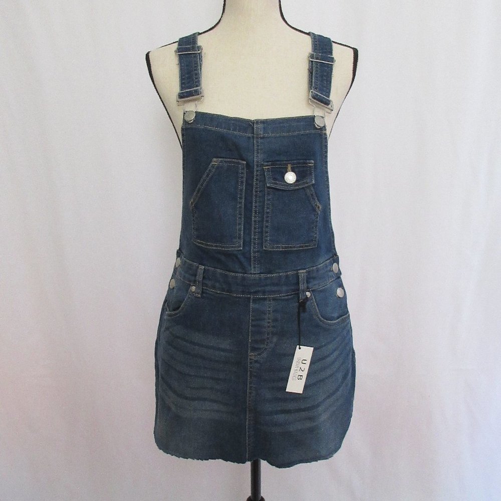 U2B Urban Basics Denim Skirt Overall New With Tags